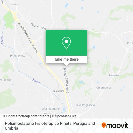 Poliambulatorio Fisioterapico Pineta map