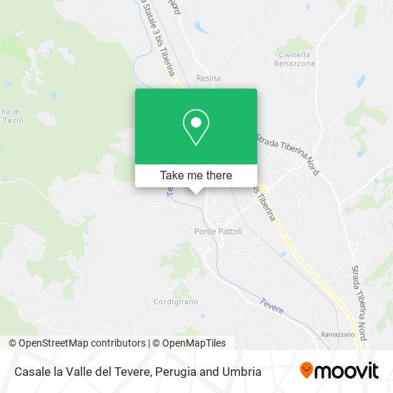 Casale la Valle del Tevere map