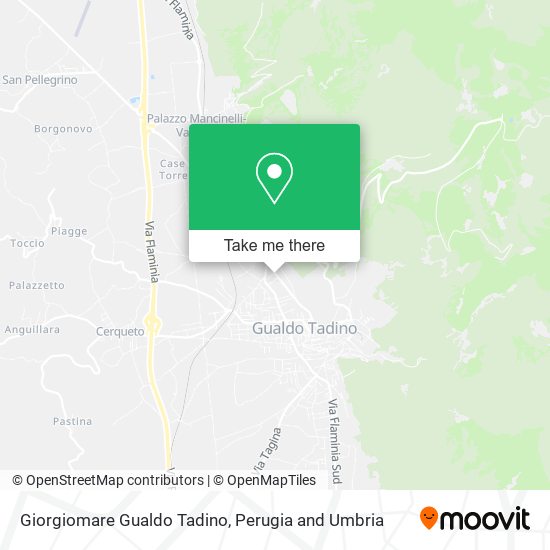Giorgiomare Gualdo Tadino map