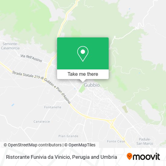 Ristorante Funivia da Vinicio map