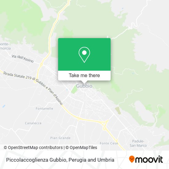 Piccolaccoglienza Gubbio map