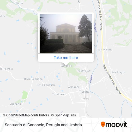 Santuario di Canoscio map
