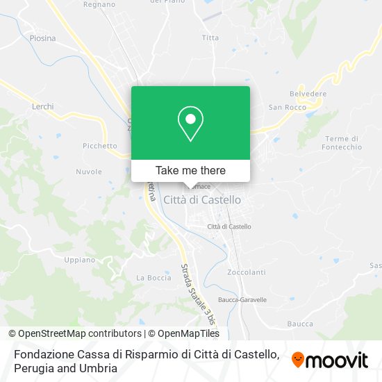 Fondazione Cassa di Risparmio di Città di Castello map