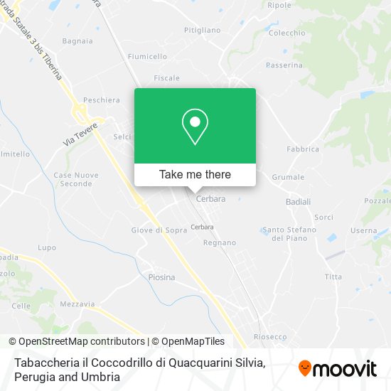 Tabaccheria il Coccodrillo di Quacquarini Silvia map