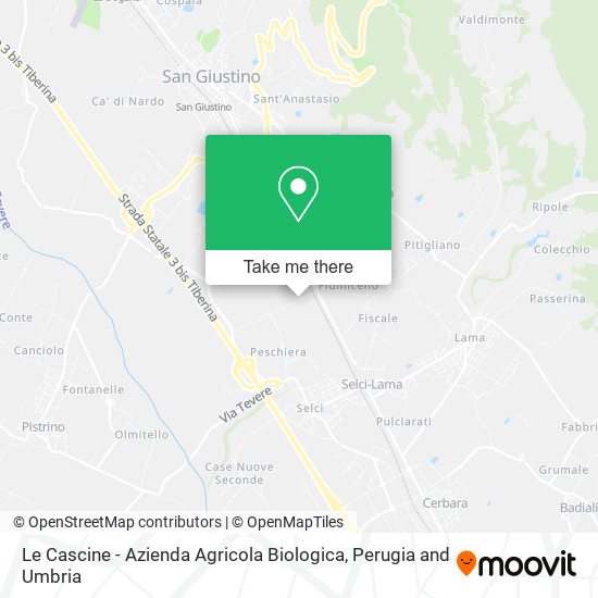 Le Cascine - Azienda Agricola Biologica map