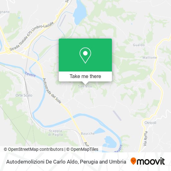 Autodemolizioni De Carlo Aldo map
