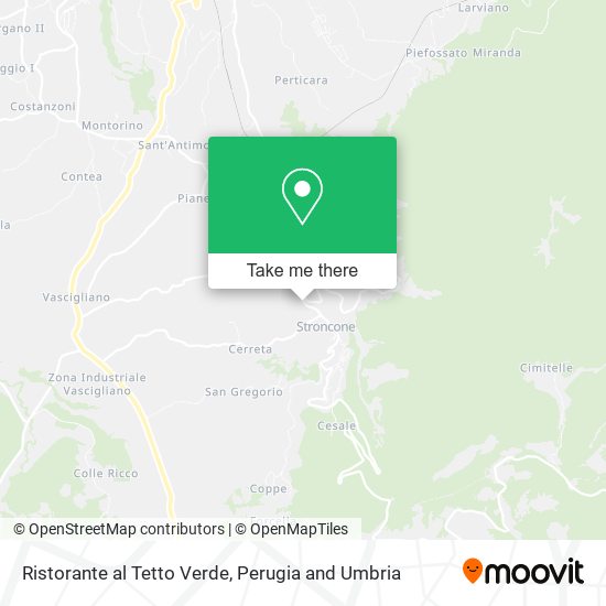 Ristorante al Tetto Verde map