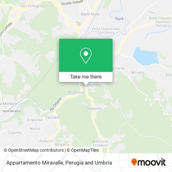 Appartamento Miravalle map