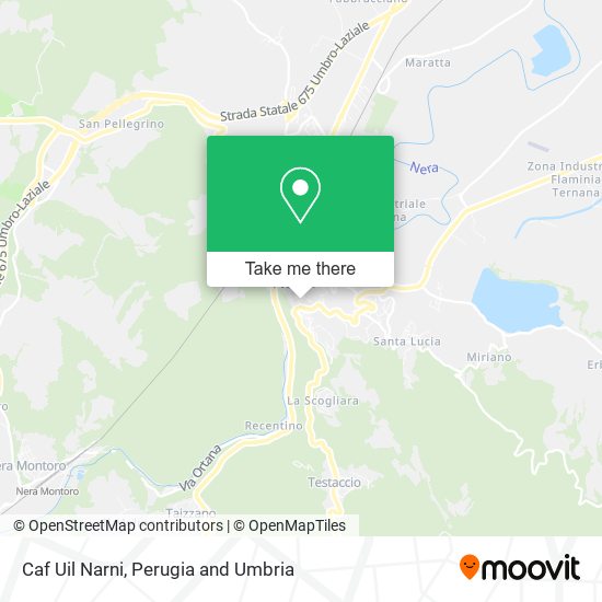 Caf Uil Narni map