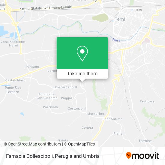 Famacia Collescipoli map