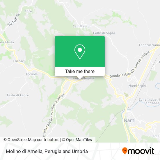 Molino di Amelia map