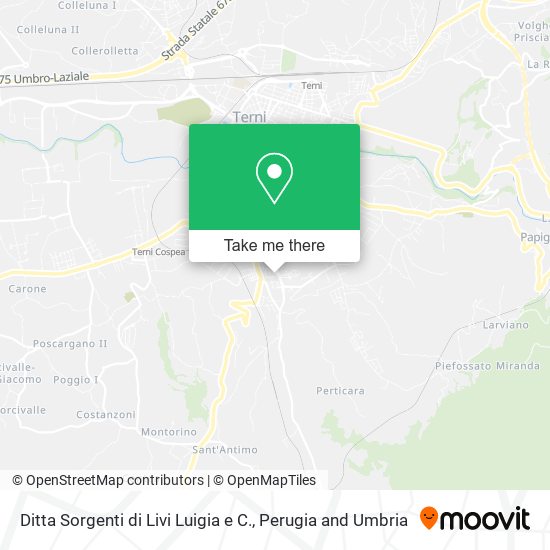 Ditta Sorgenti di Livi Luigia e C. map