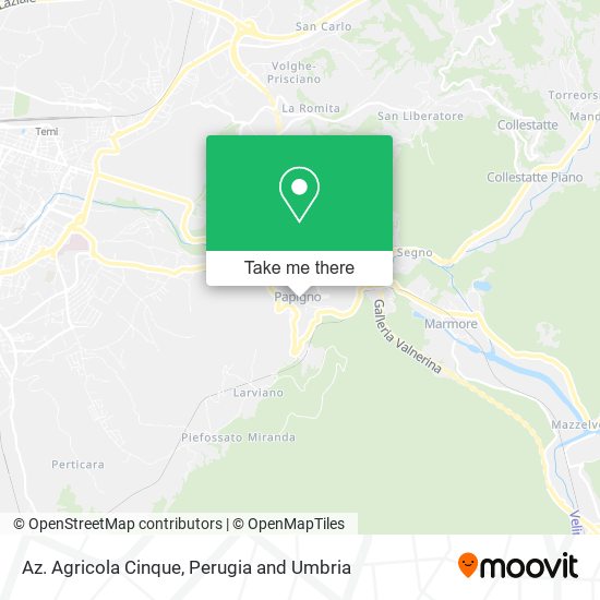 Az. Agricola Cinque map