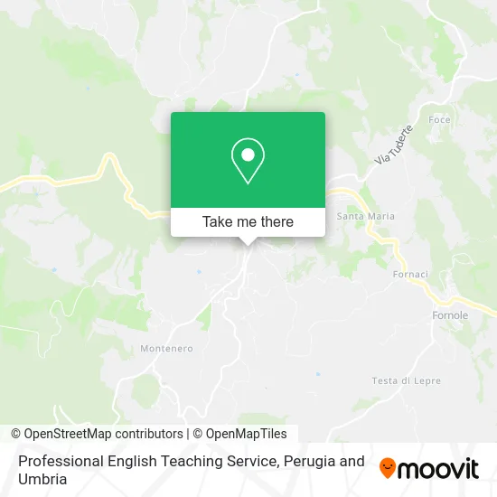 Professional English Teaching Service map