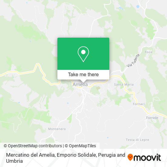 Mercatino del Amelia, Emporio Solidale map