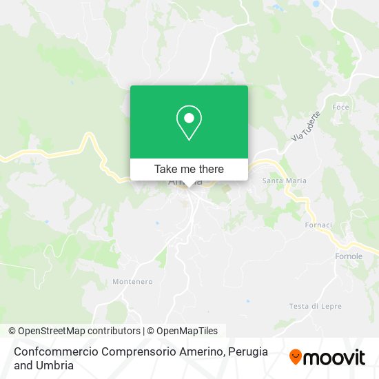 Confcommercio Comprensorio Amerino map