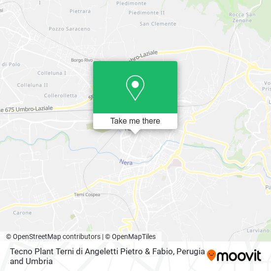 Tecno Plant Terni di Angeletti Pietro & Fabio map