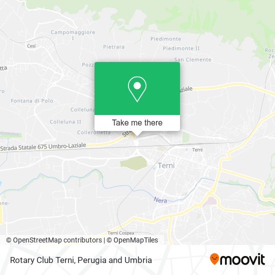 Rotary Club Terni map
