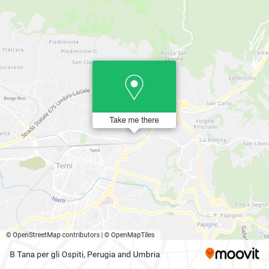 B Tana per gli Ospiti map