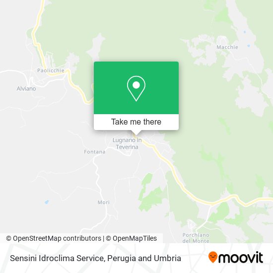 Sensini Idroclima Service map