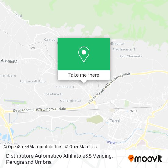 Distributore Automatico Affiliato e&S Vending map