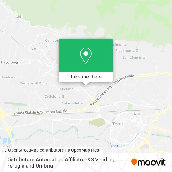 Distributore Automatico Affiliato e&S Vending map