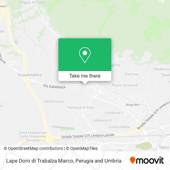 Lape Doro di Trabalza Marco map