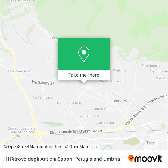 Il Ritrovo degli Antichi Sapori map