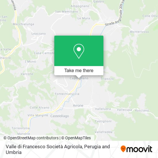 Valle di Francesco Società Agricola map