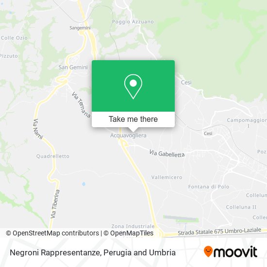 Negroni Rappresentanze map