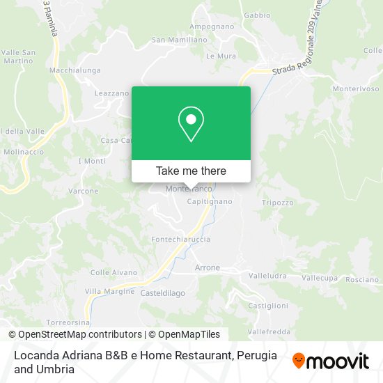 Locanda Adriana B&B e Home Restaurant map