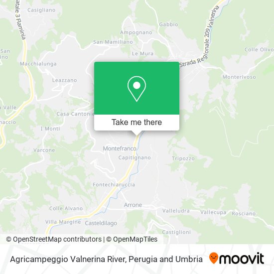 Agricampeggio Valnerina River map