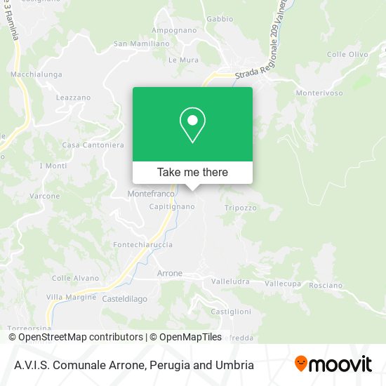 A.V.I.S. Comunale Arrone map