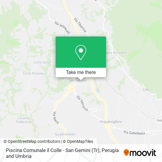 Piscina Comunale il Colle - San Gemini (Tr) map
