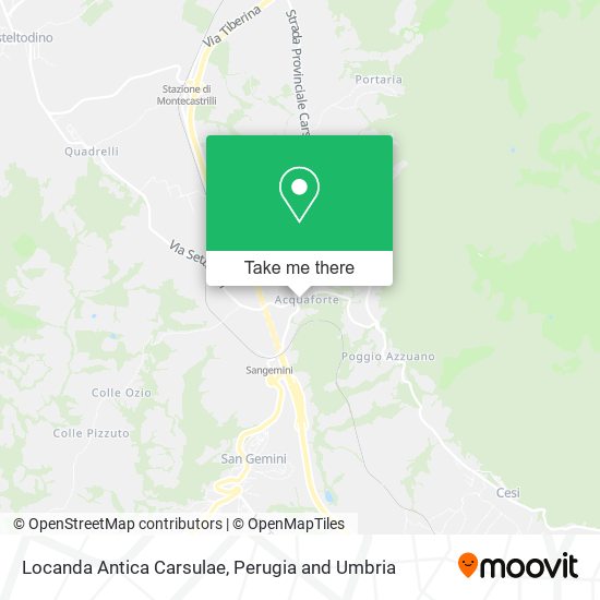 Locanda Antica Carsulae map