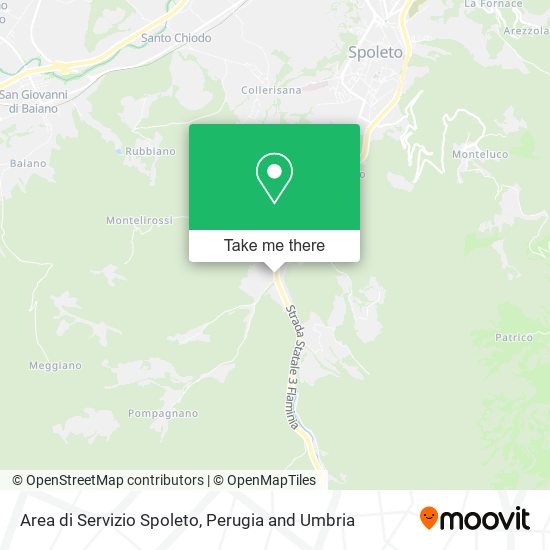 Area di Servizio Spoleto map