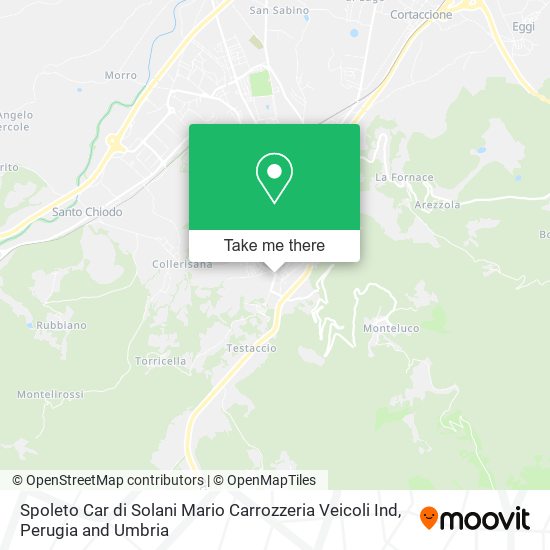 Spoleto Car di Solani Mario Carrozzeria Veicoli Ind map