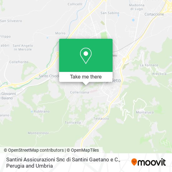 Santini Assicurazioni Snc di Santini Gaetano e C. map