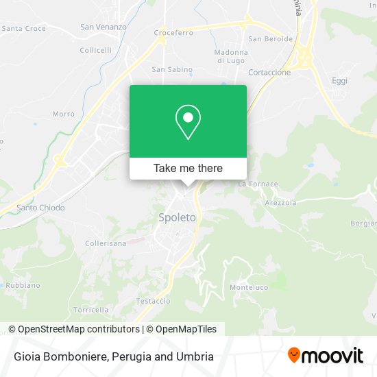 Gioia Bomboniere map