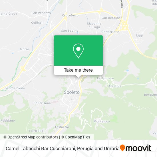 Camel Tabacchi Bar Cucchiaroni map