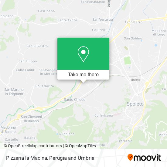 Pizzeria la Macina map