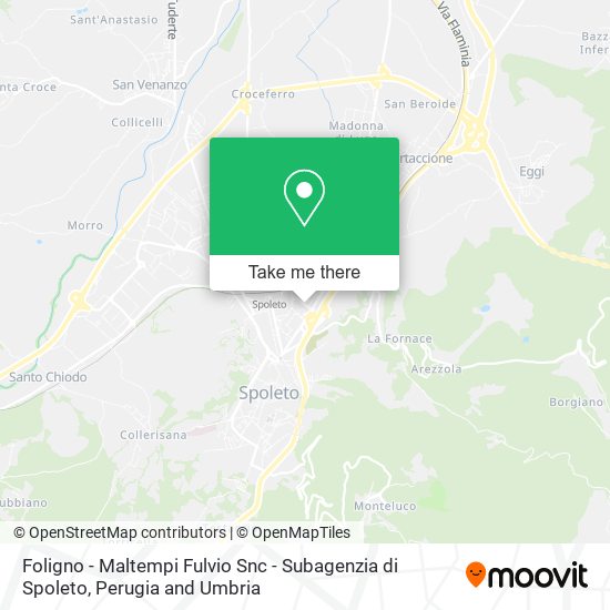 Foligno - Maltempi Fulvio Snc - Subagenzia di Spoleto map