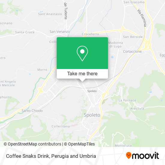Coffee Snaks Drink map