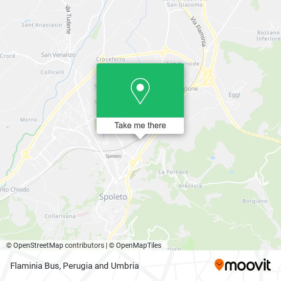 Flaminia Bus map