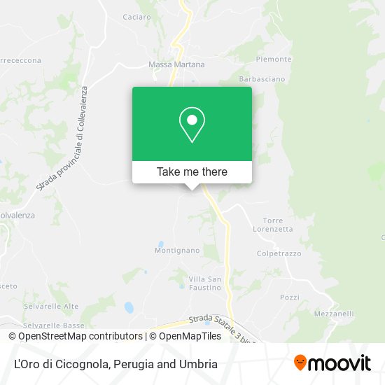 L'Oro di Cicognola map