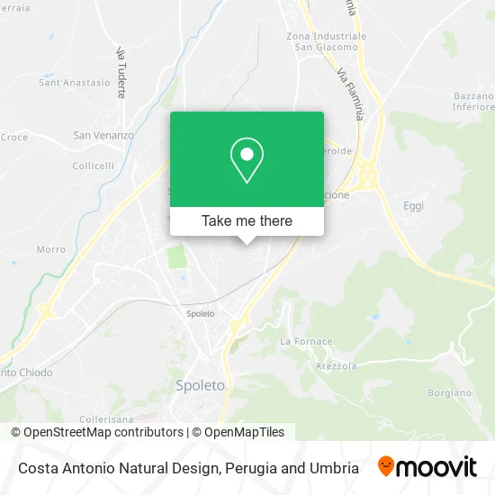 Costa Antonio Natural Design map