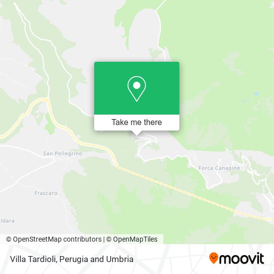 Villa Tardioli map