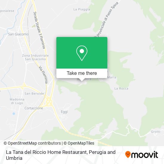 La Tana del Riccio Home Restaurant map