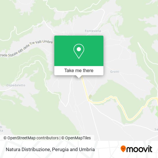 Natura Distribuzione map