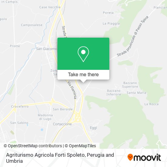 Agriturismo Agricola Forti Spoleto map